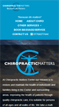 Mobile Screenshot of chiropracticmatters.co.uk