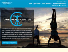 Tablet Screenshot of chiropracticmatters.co.uk